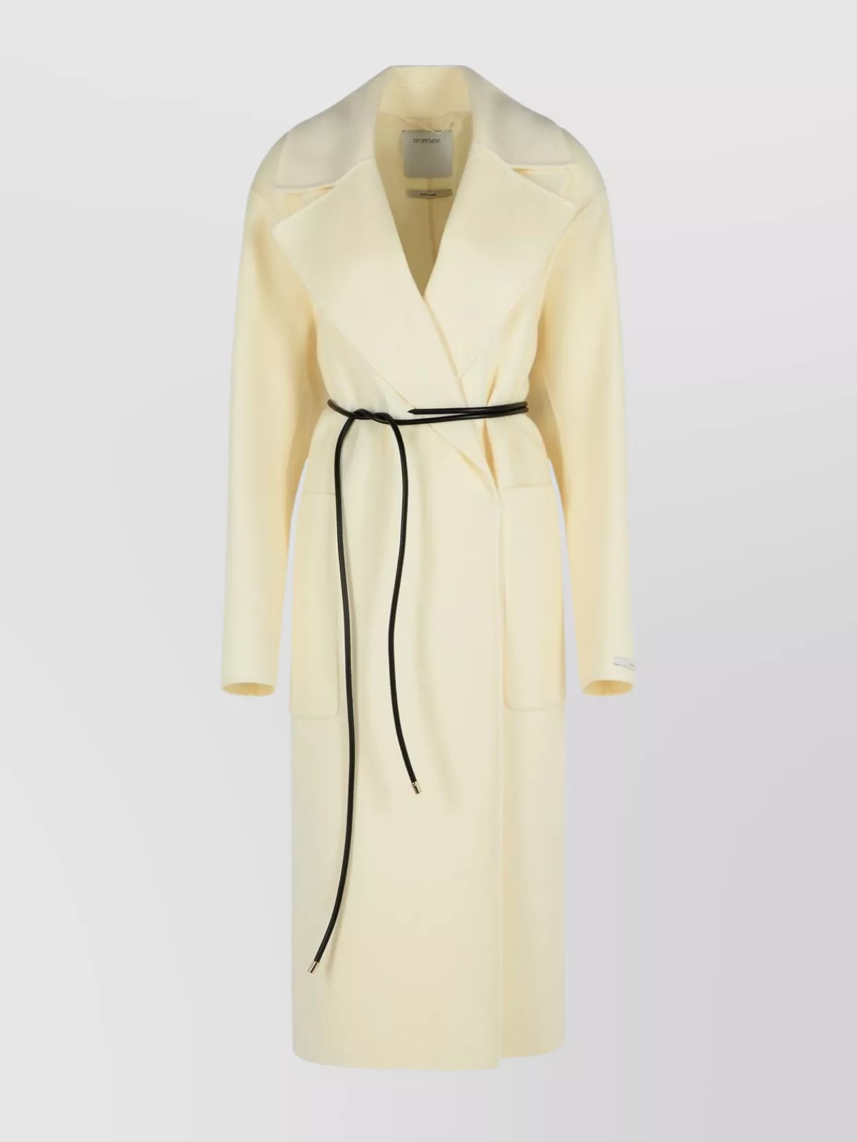 Sportmax Wool Dressing Gown Coat With Belted Waist