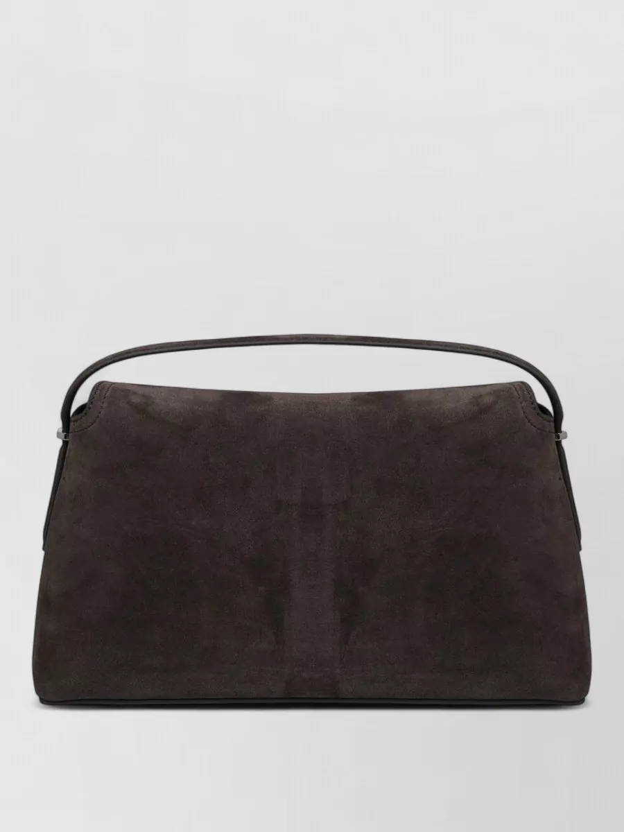 Totême Leather Top Handle Clutch Bag