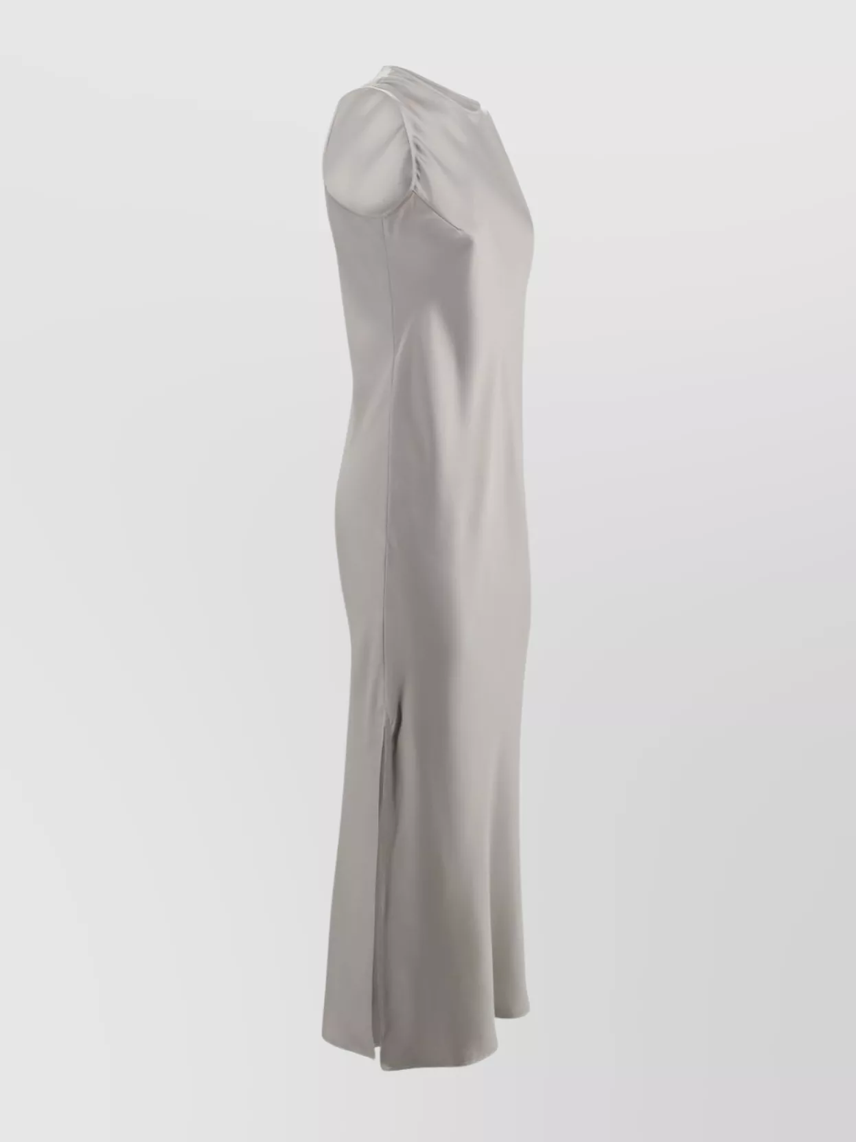 Herno Satin Long Dress Side Slits