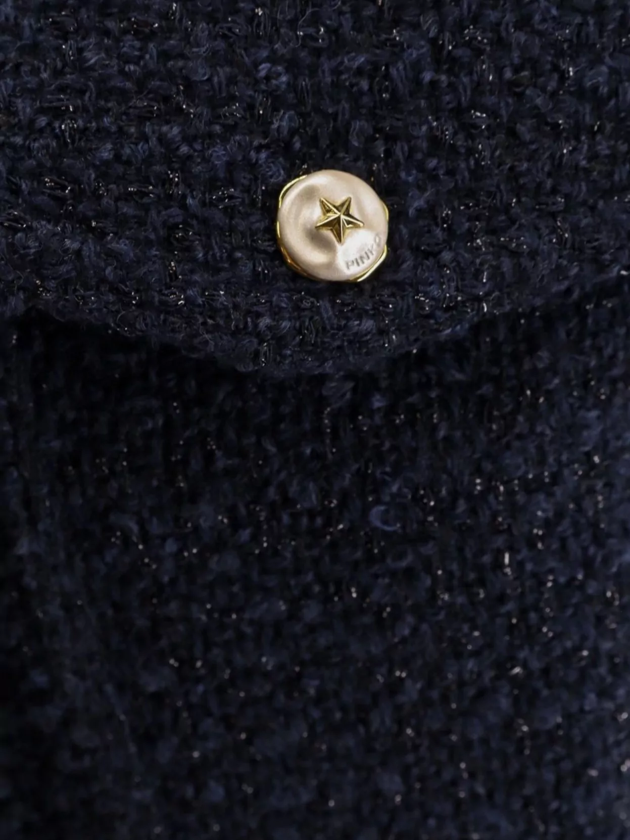 Pinko Lurex Effect Jacket Flap Pockets