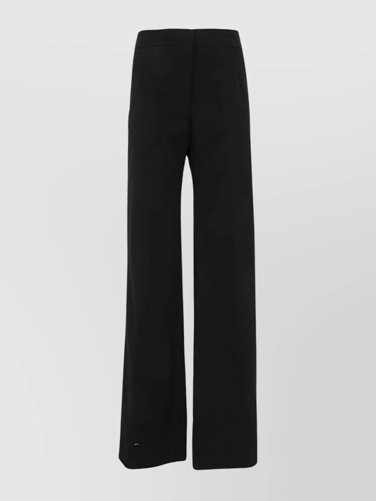 Dries Van Noten High Waist Wide Leg Trousers With Pockets In Black