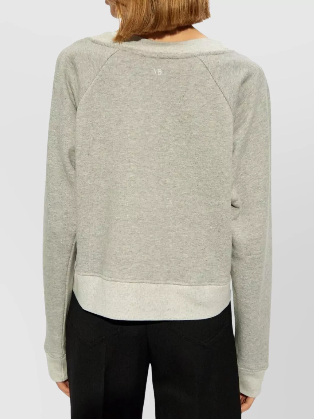 Shop Victoria Beckham Crewneck Sweatshirt Raglan Sleeves