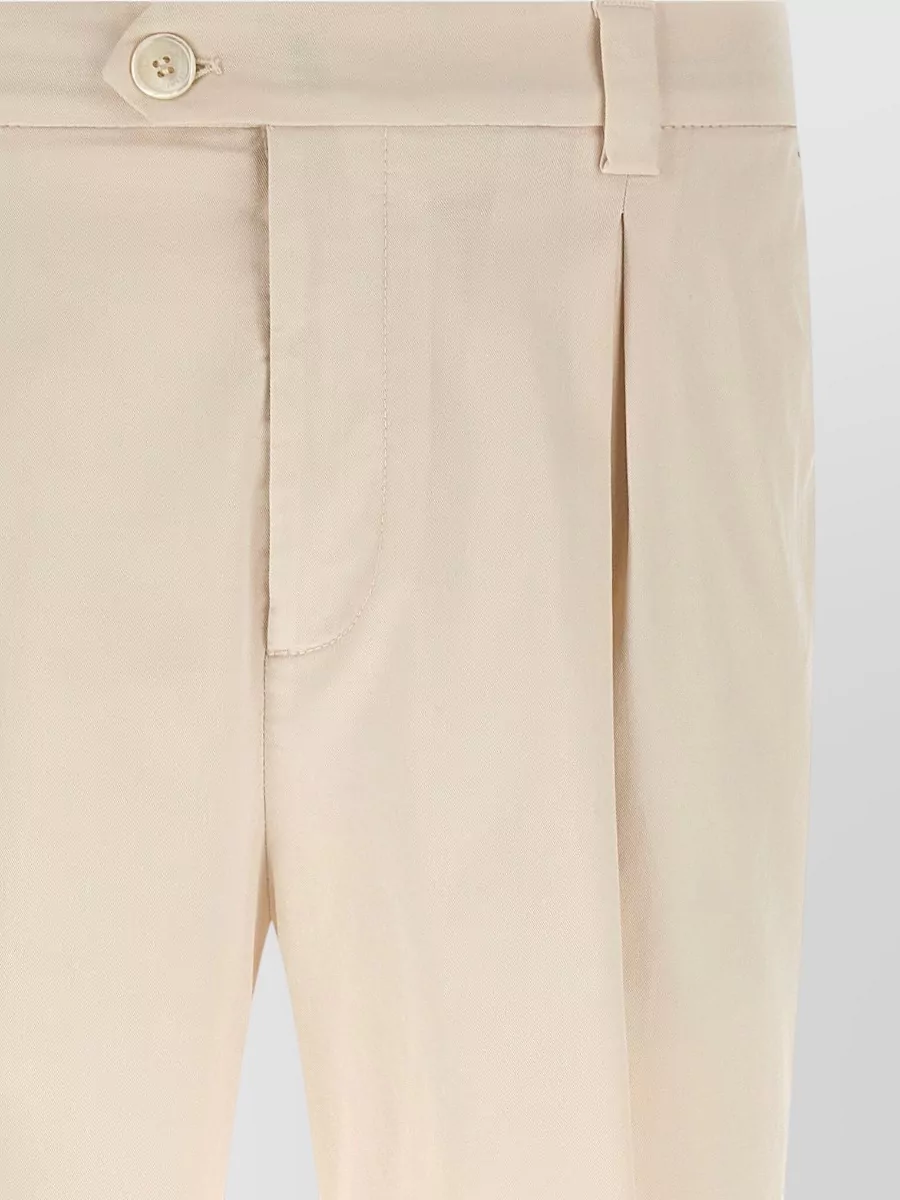 Brunello Cucinelli Cotton Tailored Trousers