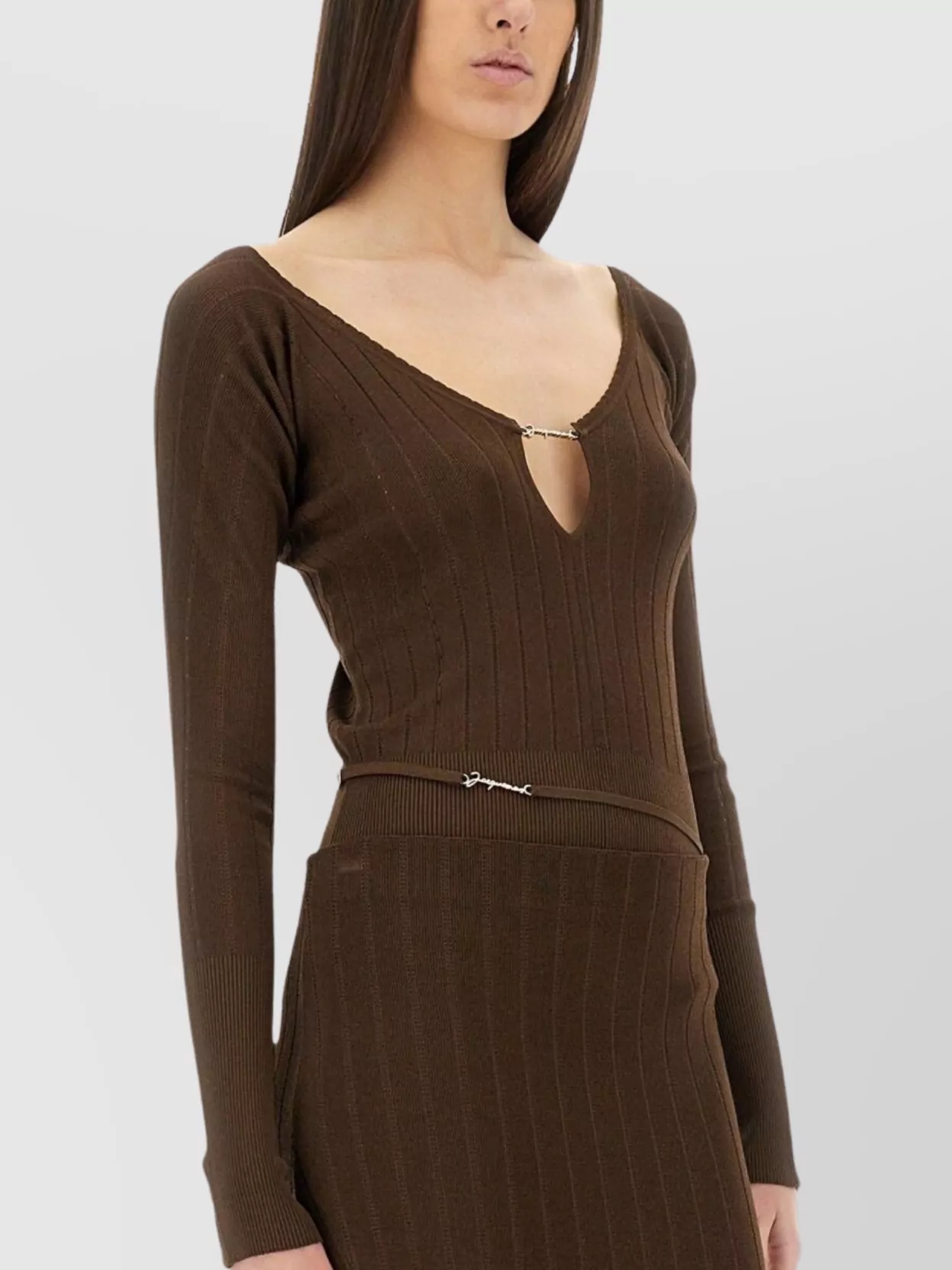 Jacquemus Ribbed Top Featuring Keyhole Detail