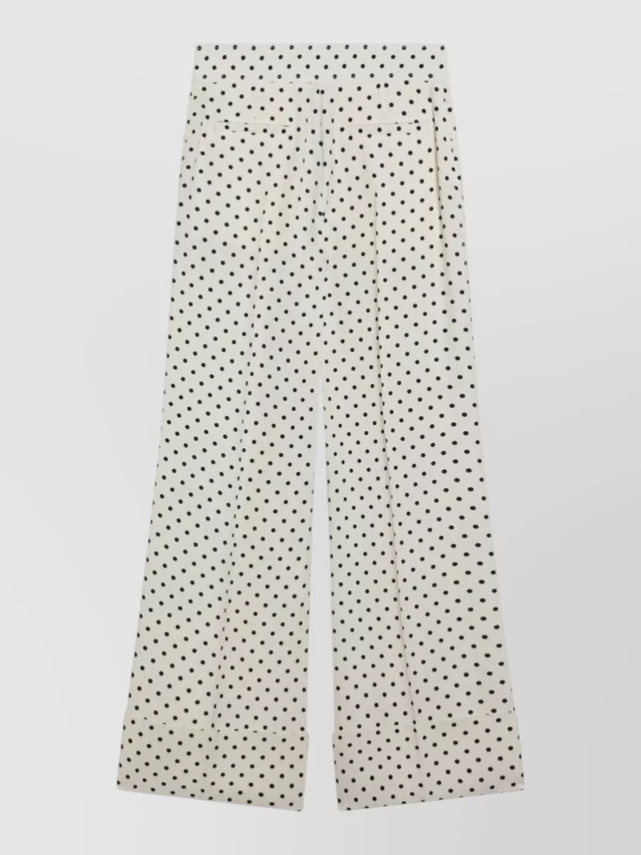 Valentino printed wide-leg trousers
