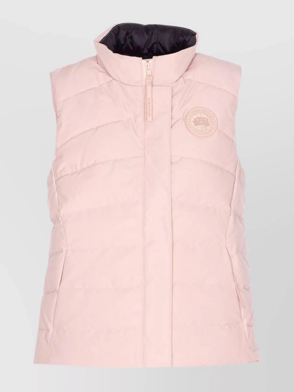 Canada Goose High Neck Padded Vest With Zip Pockets In Pink