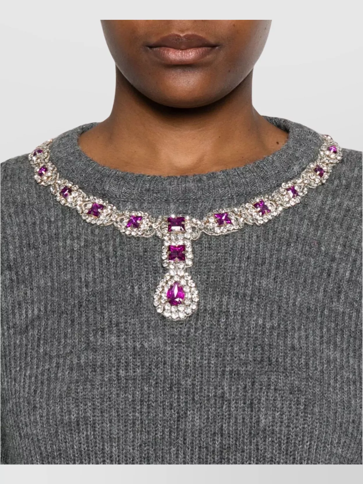 Moschino Embellished Crew Neck Knitwear