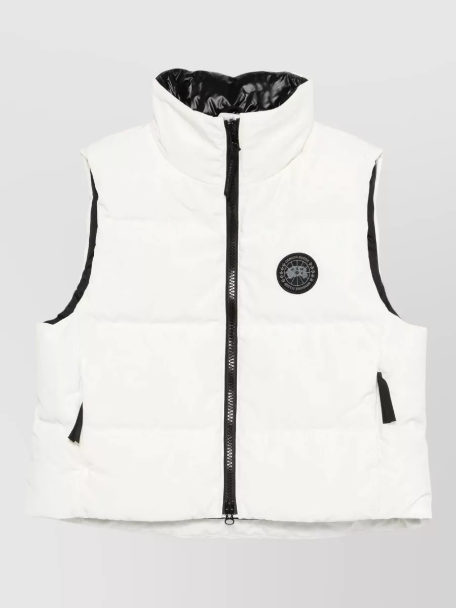 Canada Goose Down Cropped Sleeveless Puffer Vest