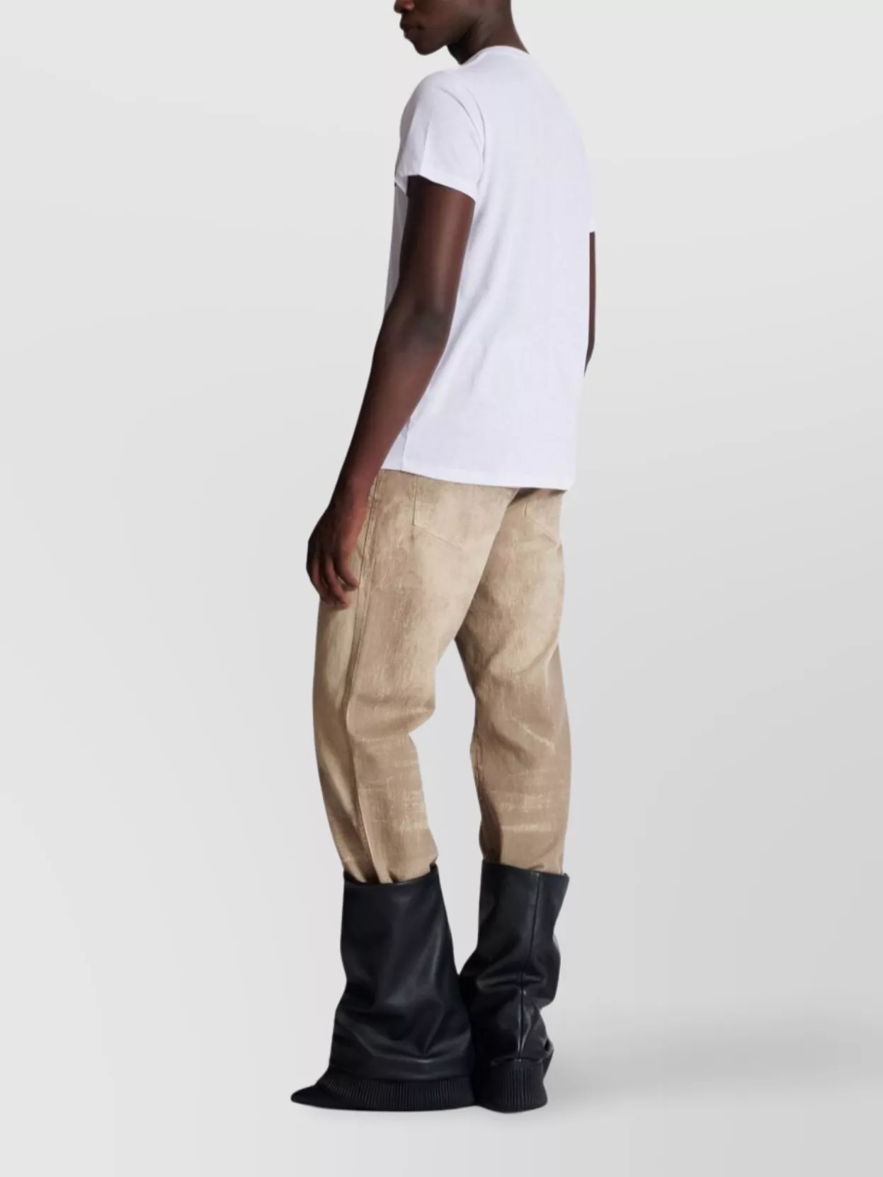 Shop Balmain Slim Fit In White