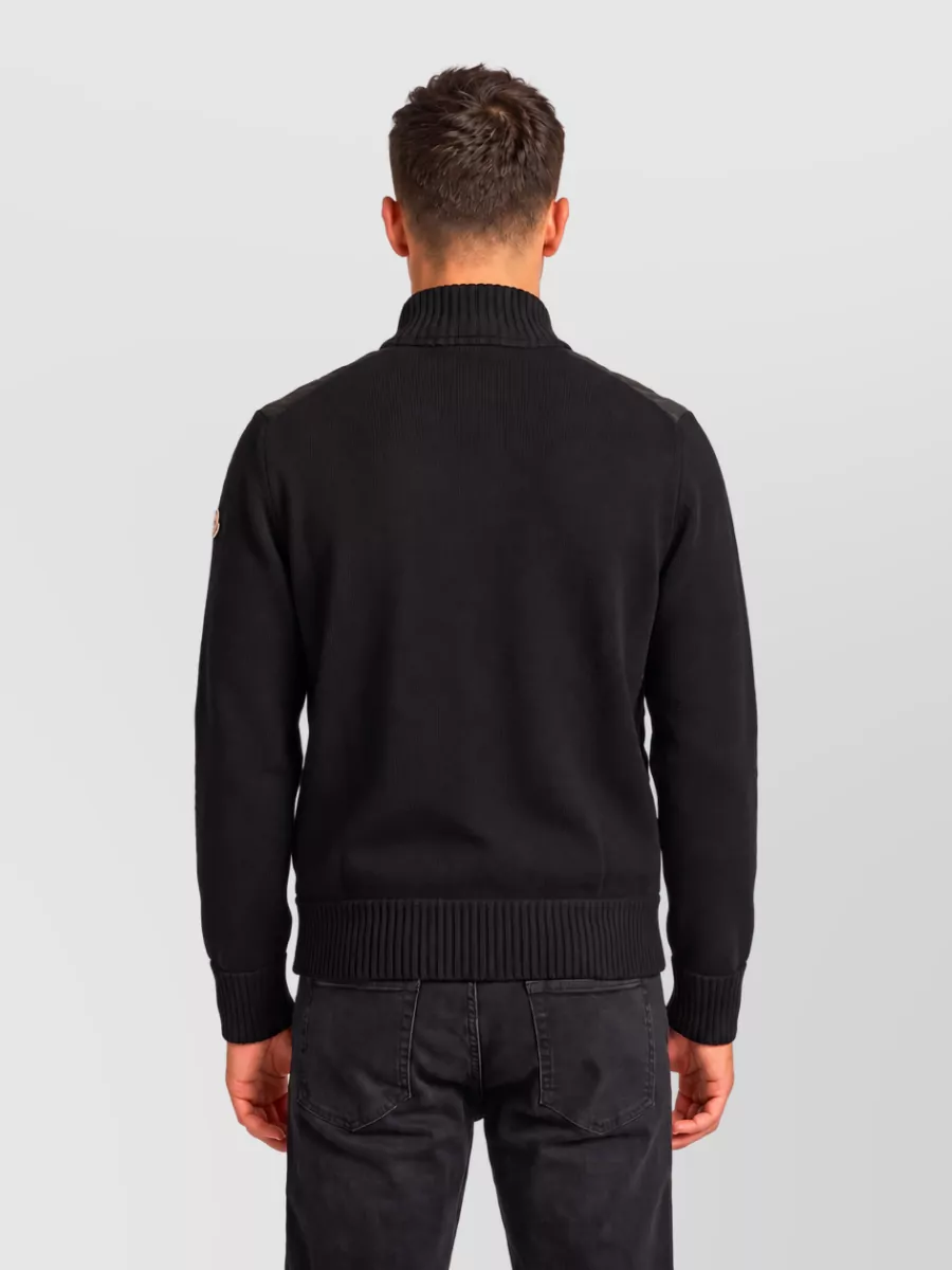 Moncler Wool Cashmere Padded Zip Cardigan