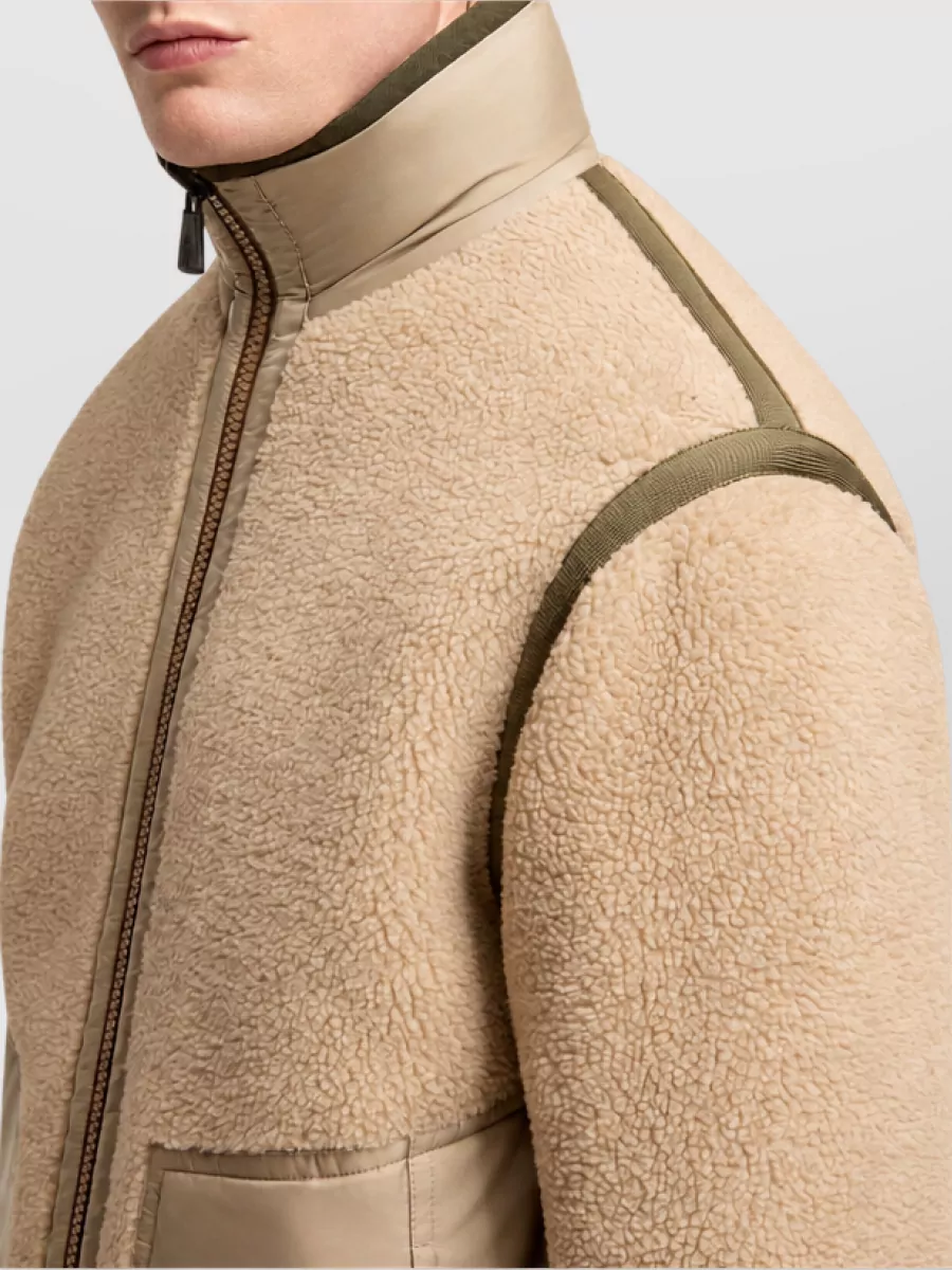 Moncler Reversible Teddy Zip-Up Jacket
