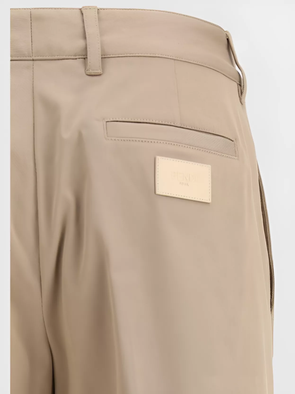 Fendi Cotton Trousers With Hip And Back Pockets