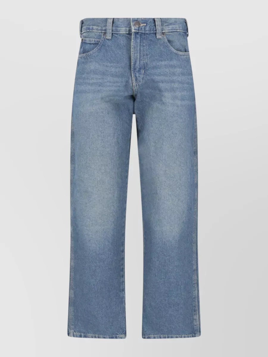 Dickies Straight Leg Trousers Belt Loops Back Pockets In Animal Print