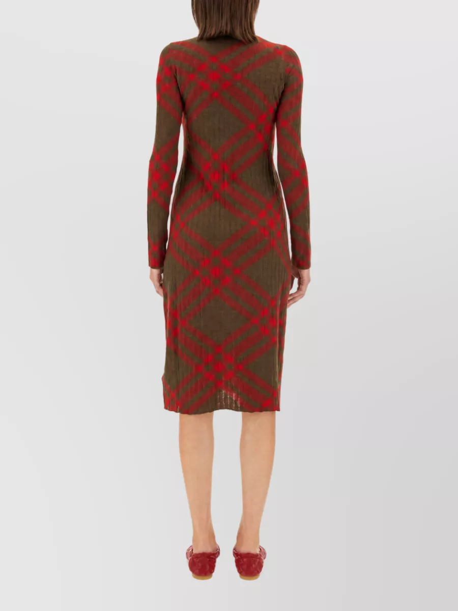 Burberry Checked Knit Dress