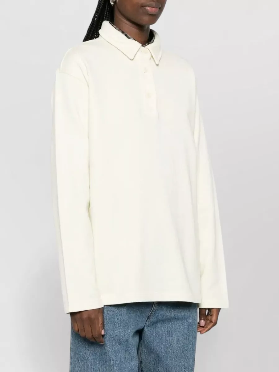 A.p.c. Long Sleeve Polo Shirt Collared Design