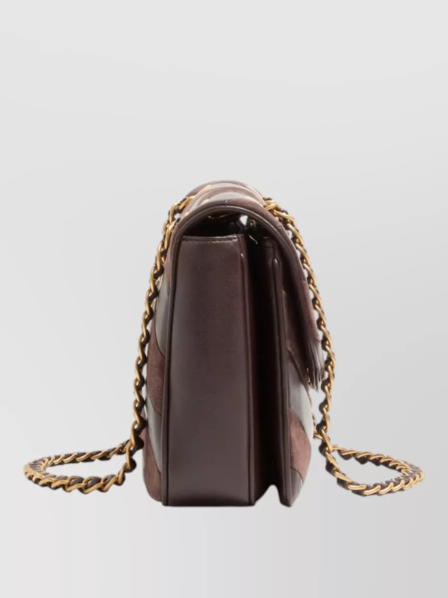 Valentino Suede Leather Shoulder Bag