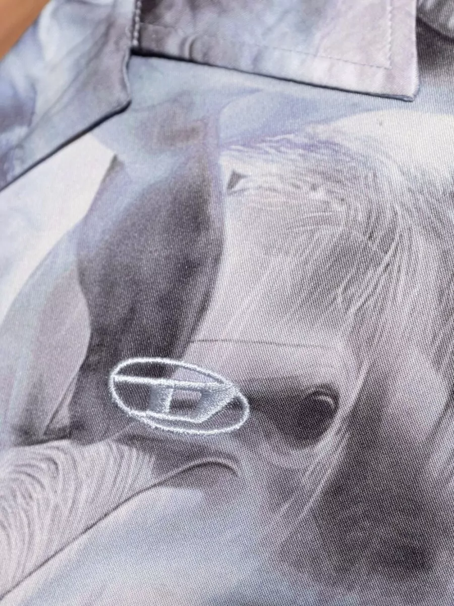 Diesel Dolphin Print Short-Sleeve Shirt