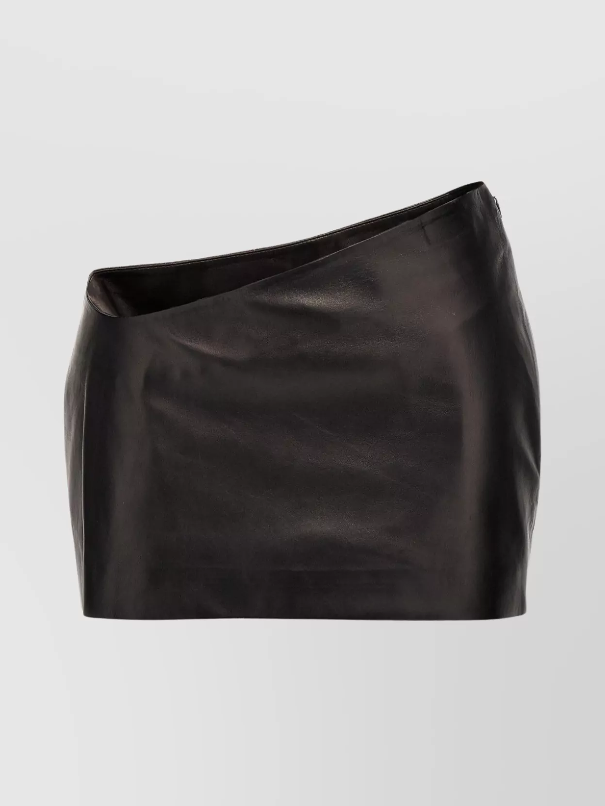 Shop Monot Skirt Asymmetrical High-waisted Mini Smooth