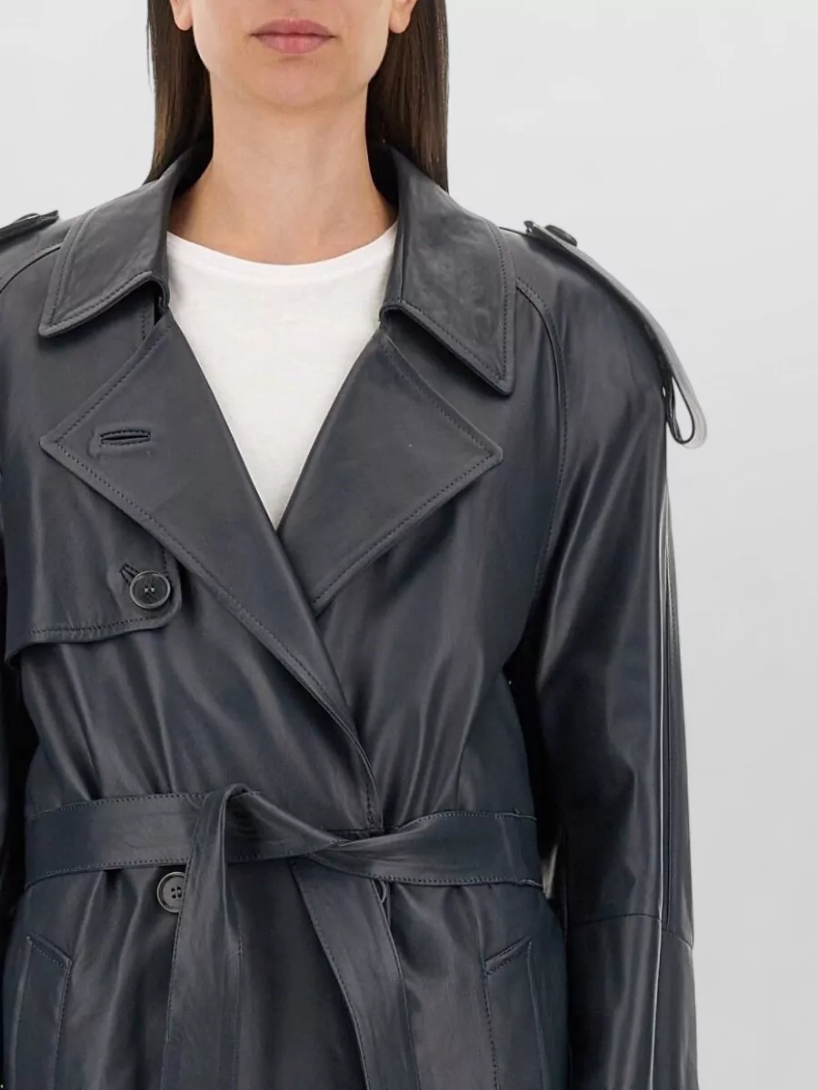 Salvatore Santoro Leather Trench Coat