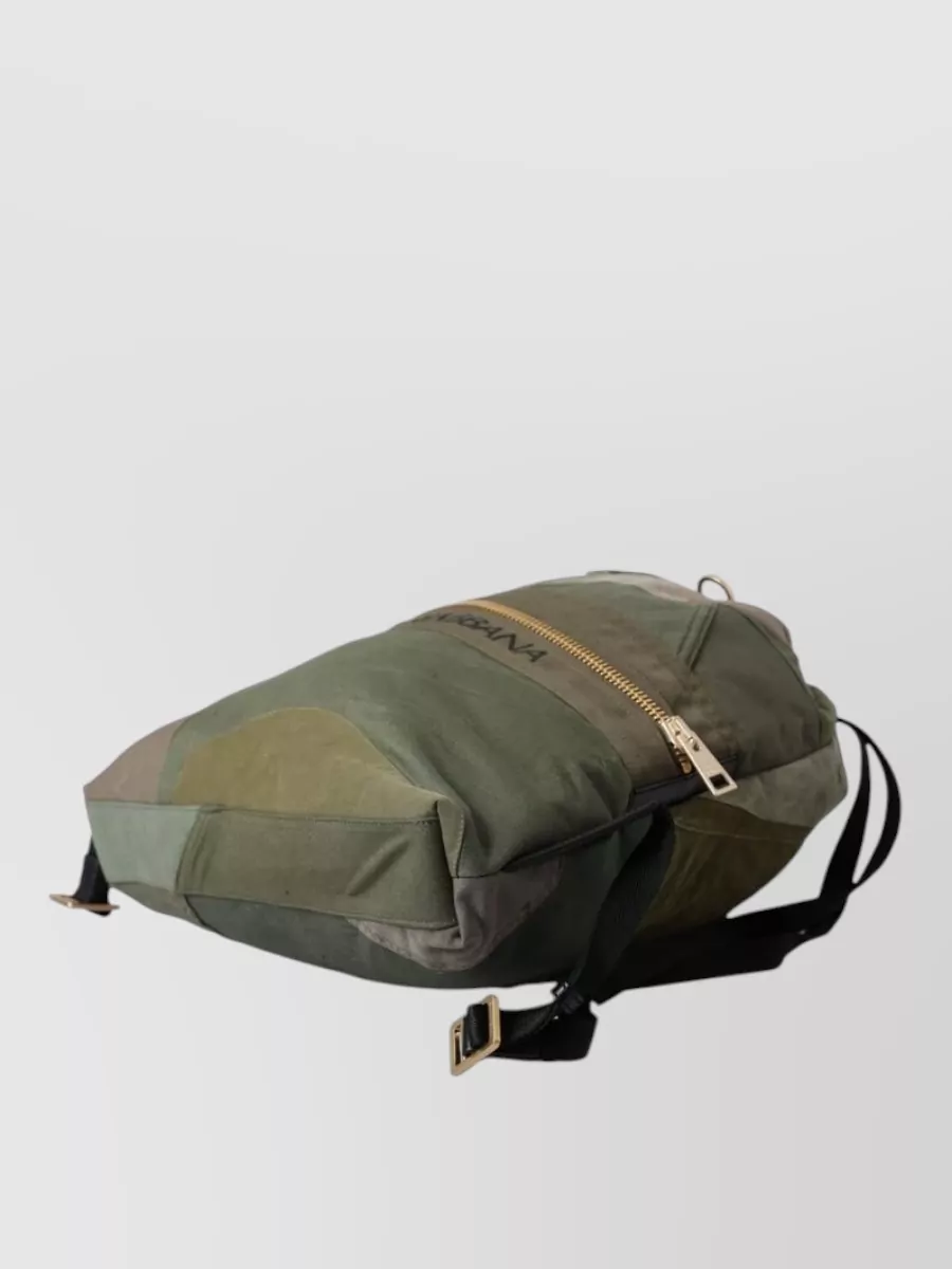 Dolce&Gabbana Cotton Camouflage Patchwork Backpack