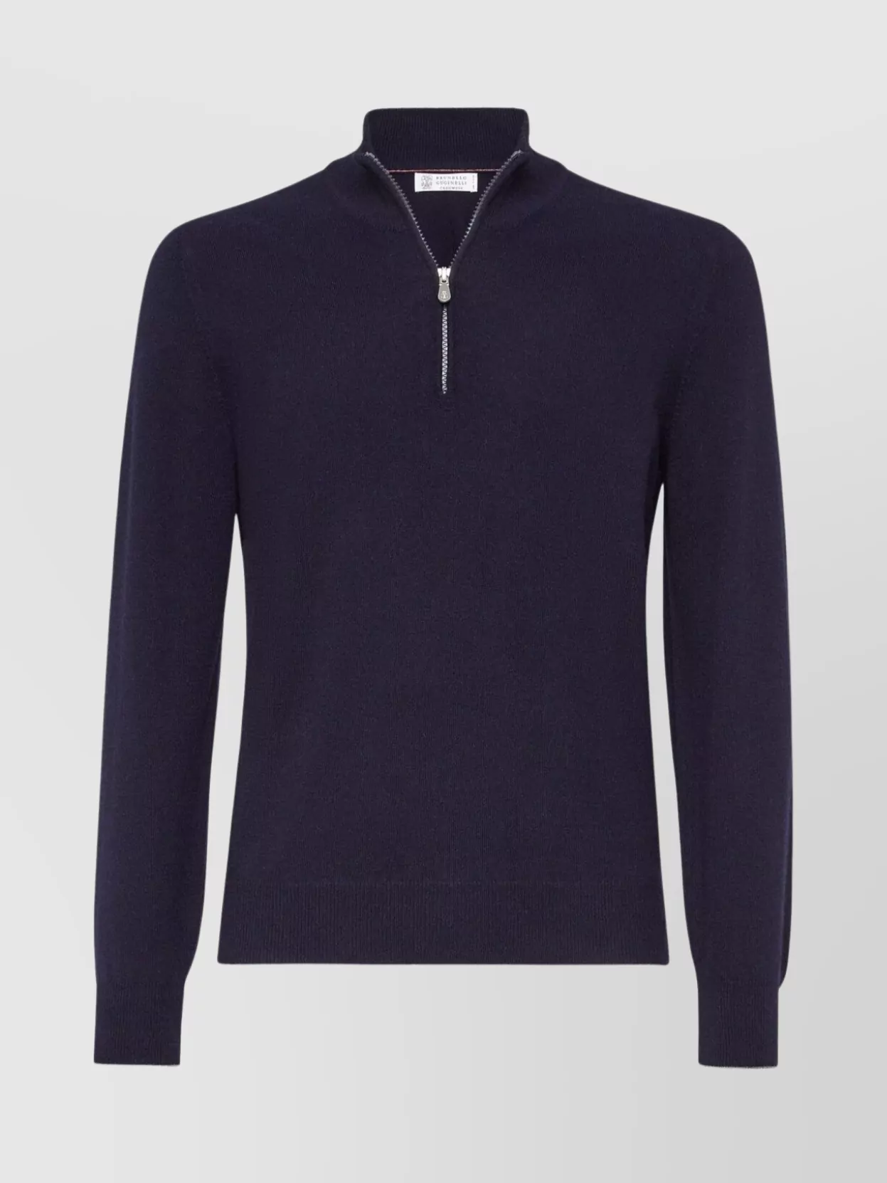 Brunello Cucinelli Ribbed Collar High Neck Sweater
