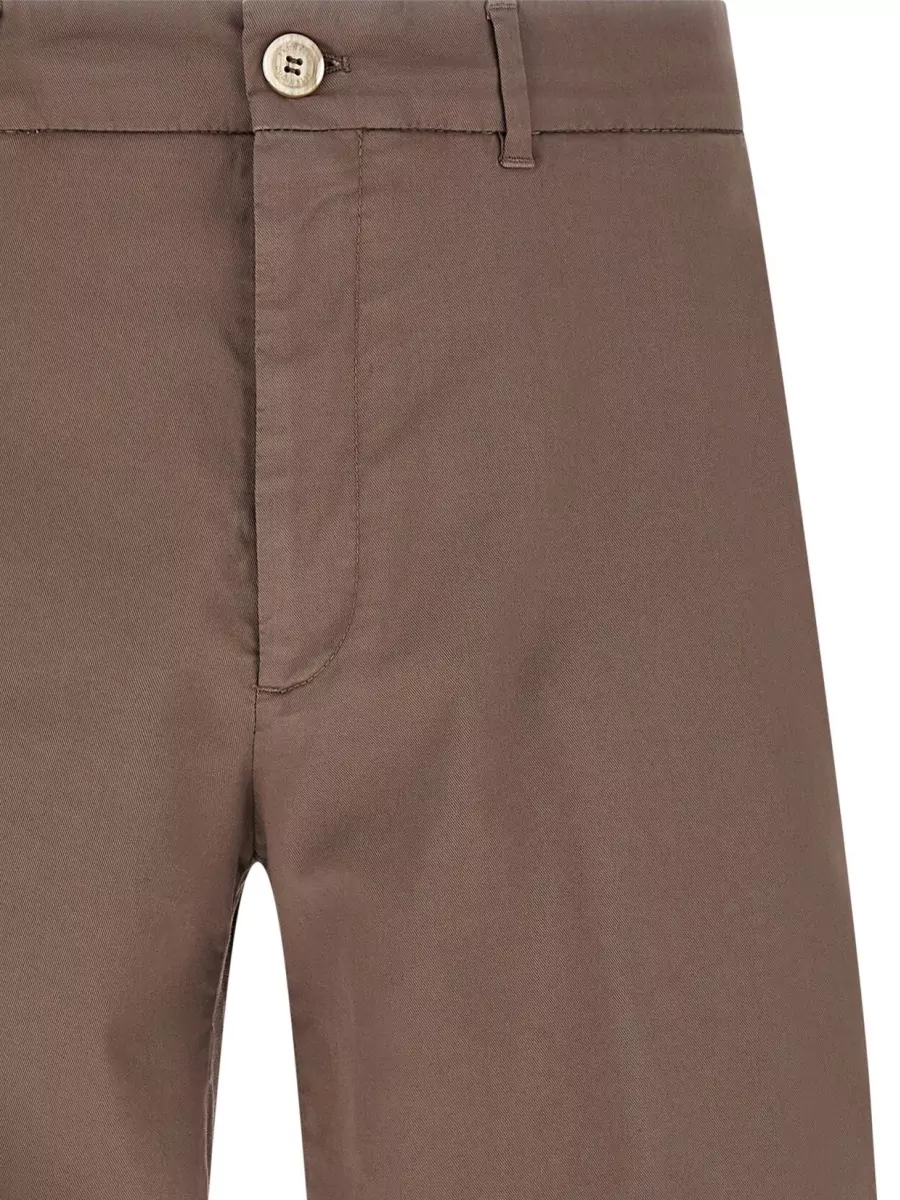 Brunello Cucinelli American Pima Cotton Bermuda Shorts Belt Loops