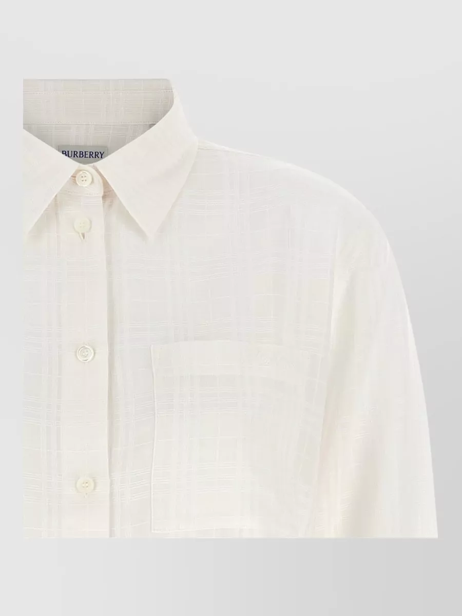 Burberry cotton check long-sleeve shirt