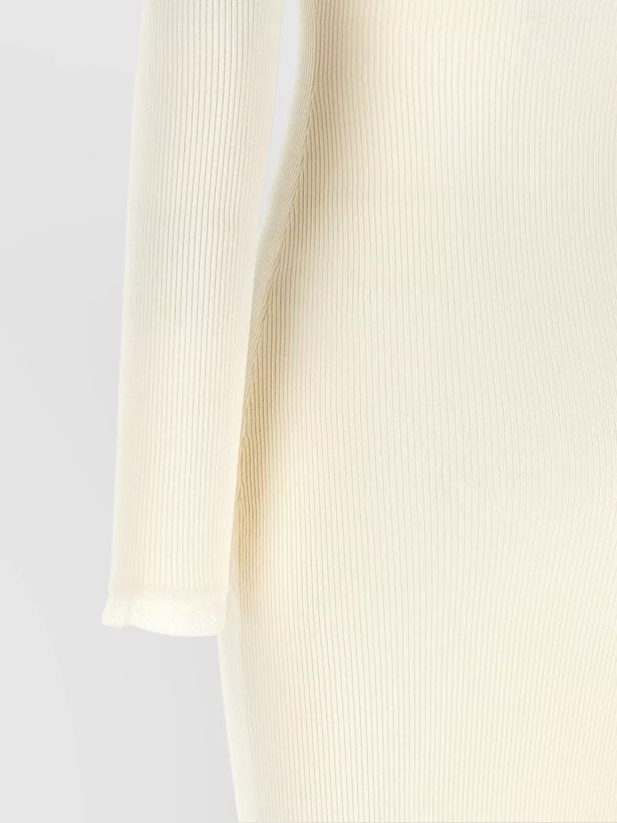 Elisabetta Franchi Ribbed Knit Midi Dress