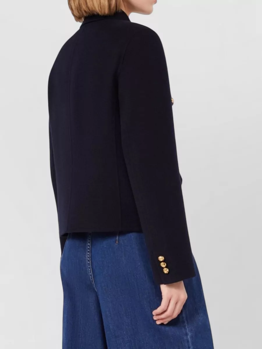 S Max Mara Wool Single-Breasted Coat