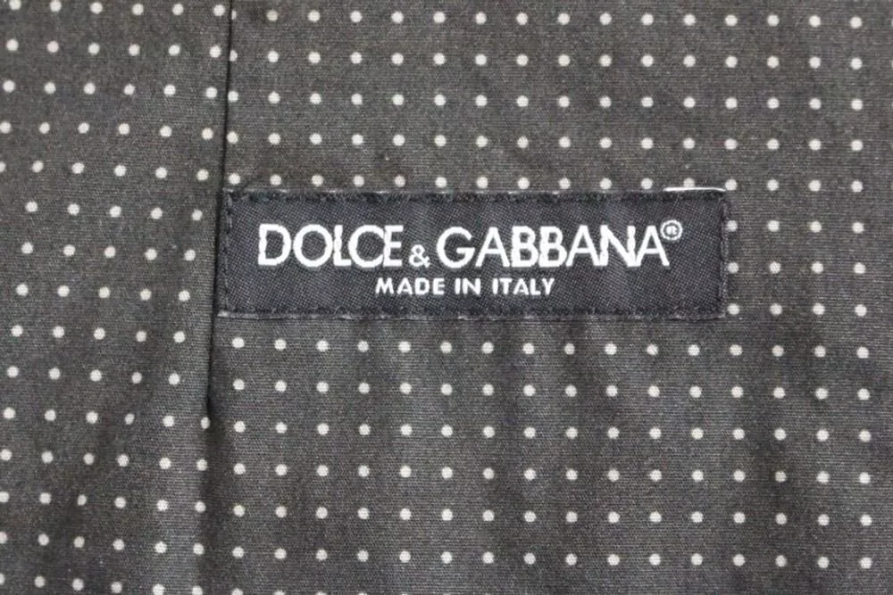 Dolce&Gabbana Cotton Polka-Dot V-Neck Waistcoat