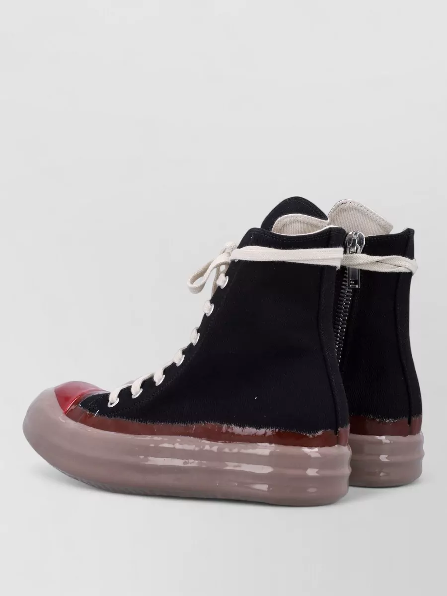 Rick Owens Drkshdw Canvas Lace-Up Sneakers