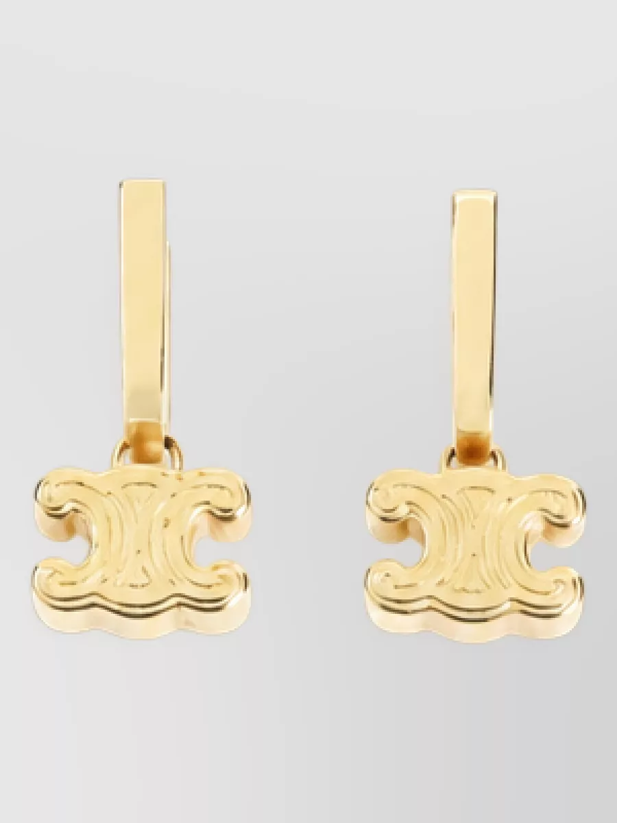Celine Chunky Brass Earrings