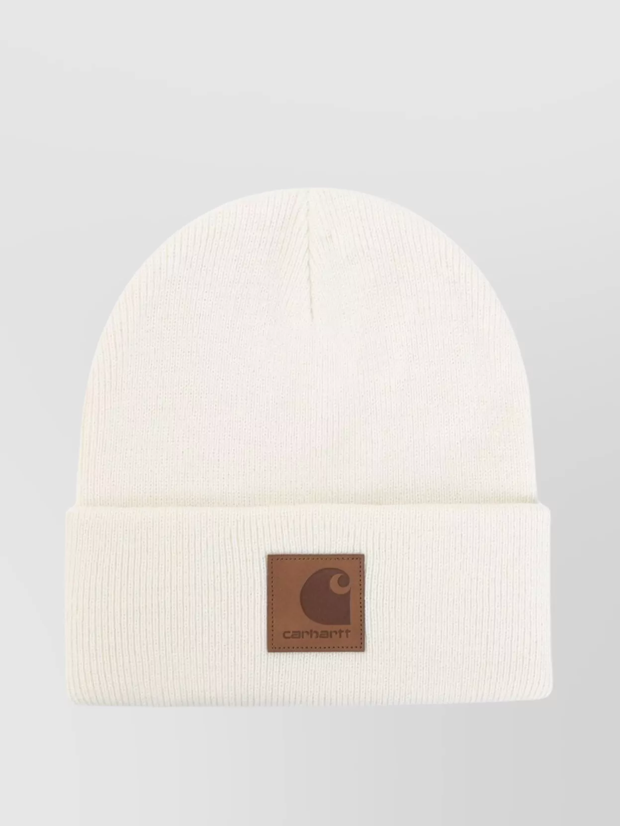 Carhartt Eldon Beanie Ribbed Knit Folded Cuff In Neutrals