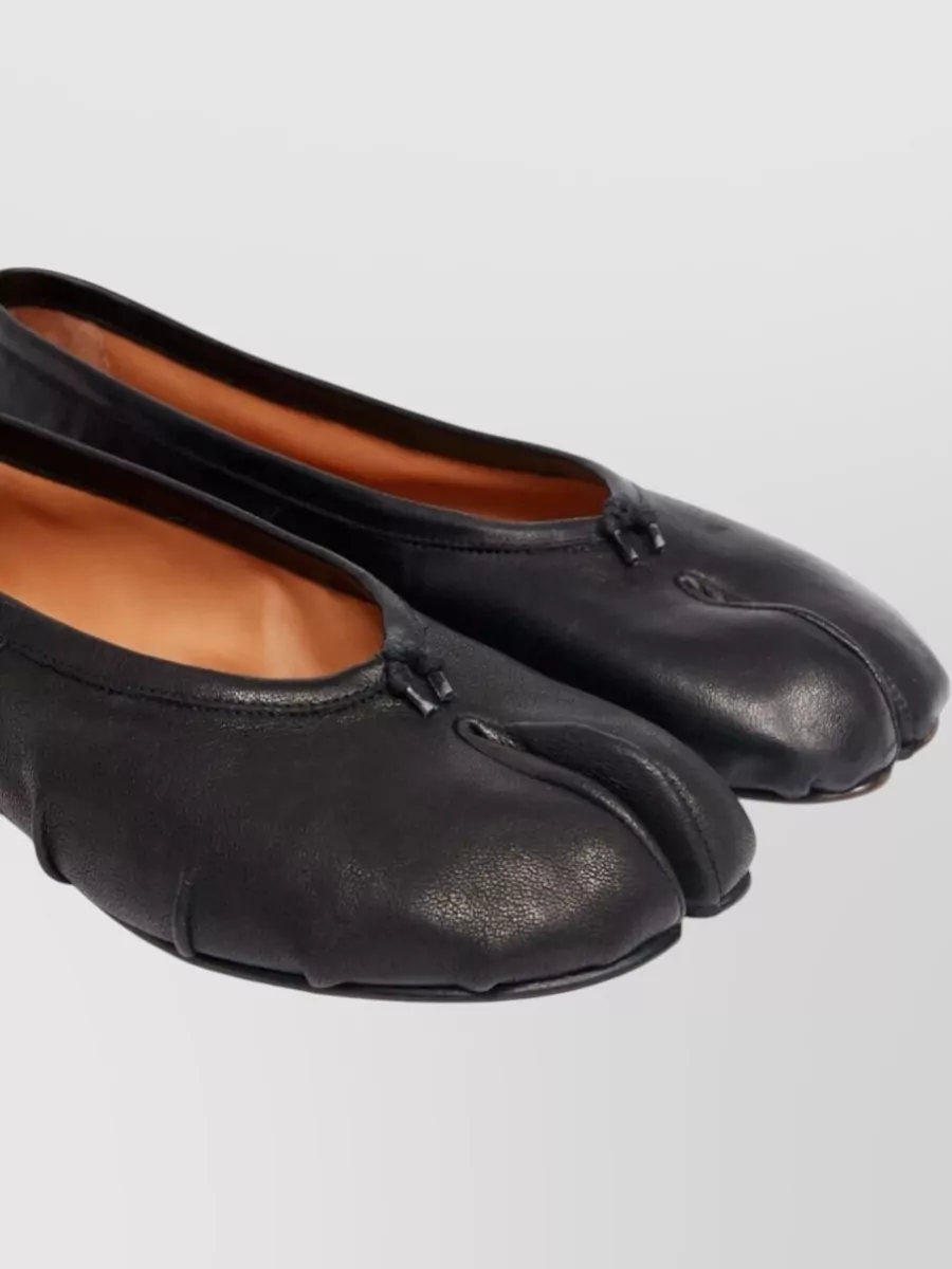 Maison Margiela New Ballerina Shoes Split Toe In Black