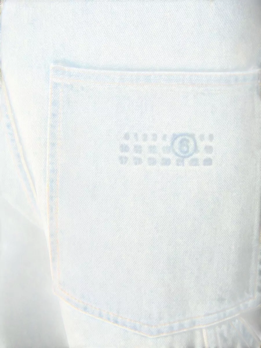 Mm6 Maison Margiela Denim High-Rise Wide-Leg Jeans