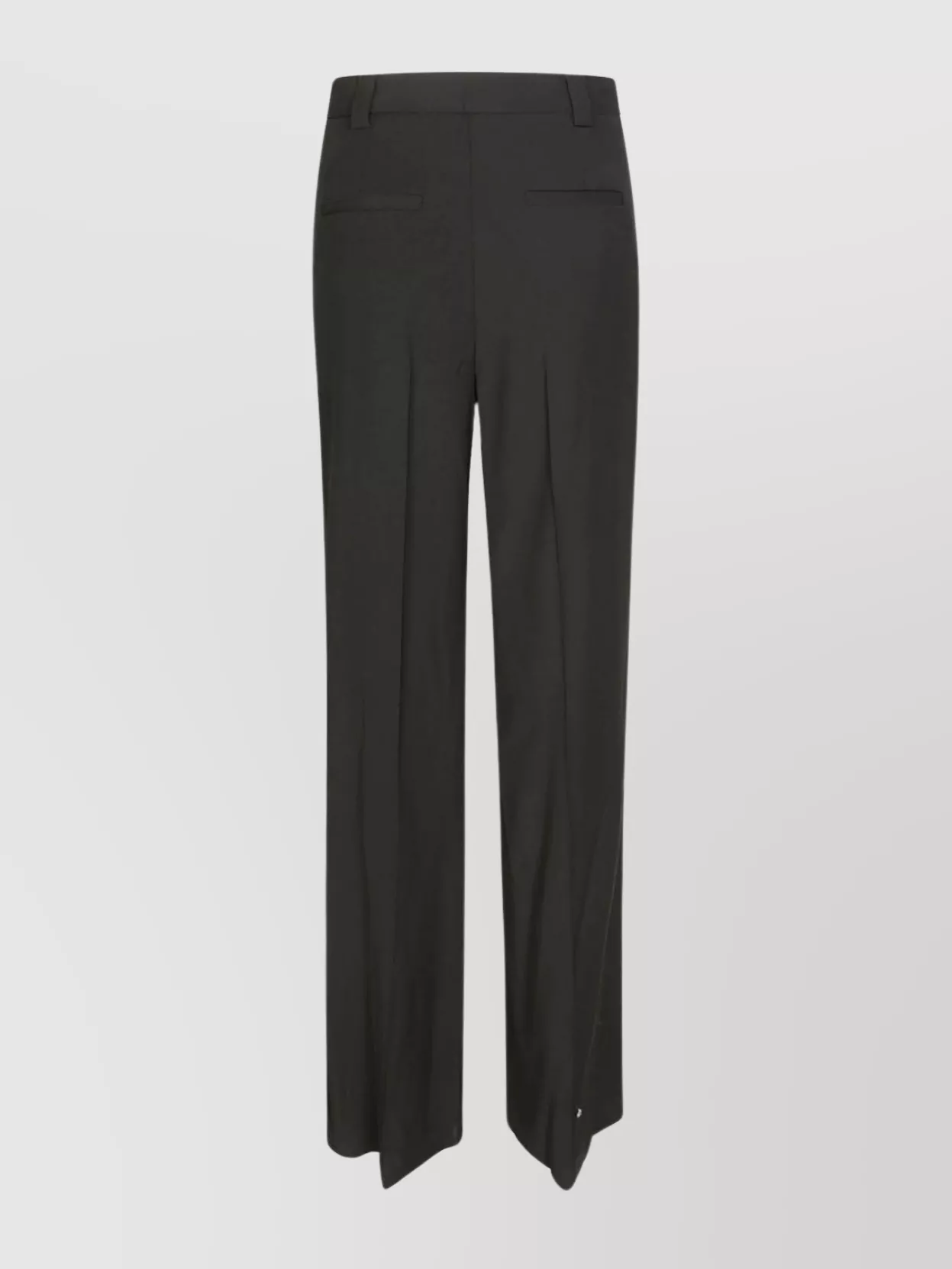 Shop Red Valentino Wide Leg Gabardine Trousers With Belt Loops