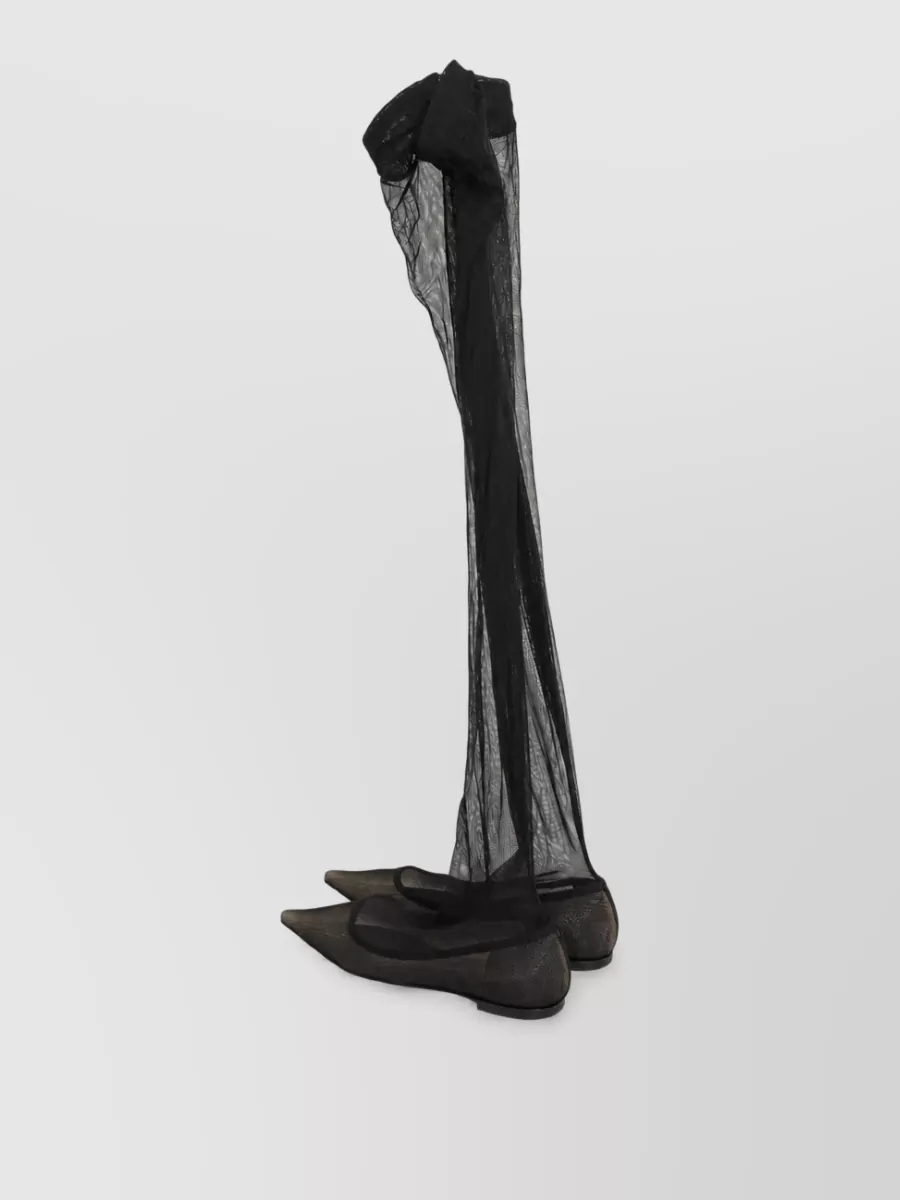 Dolce&Gabbana Tulle Over The Knee Flats