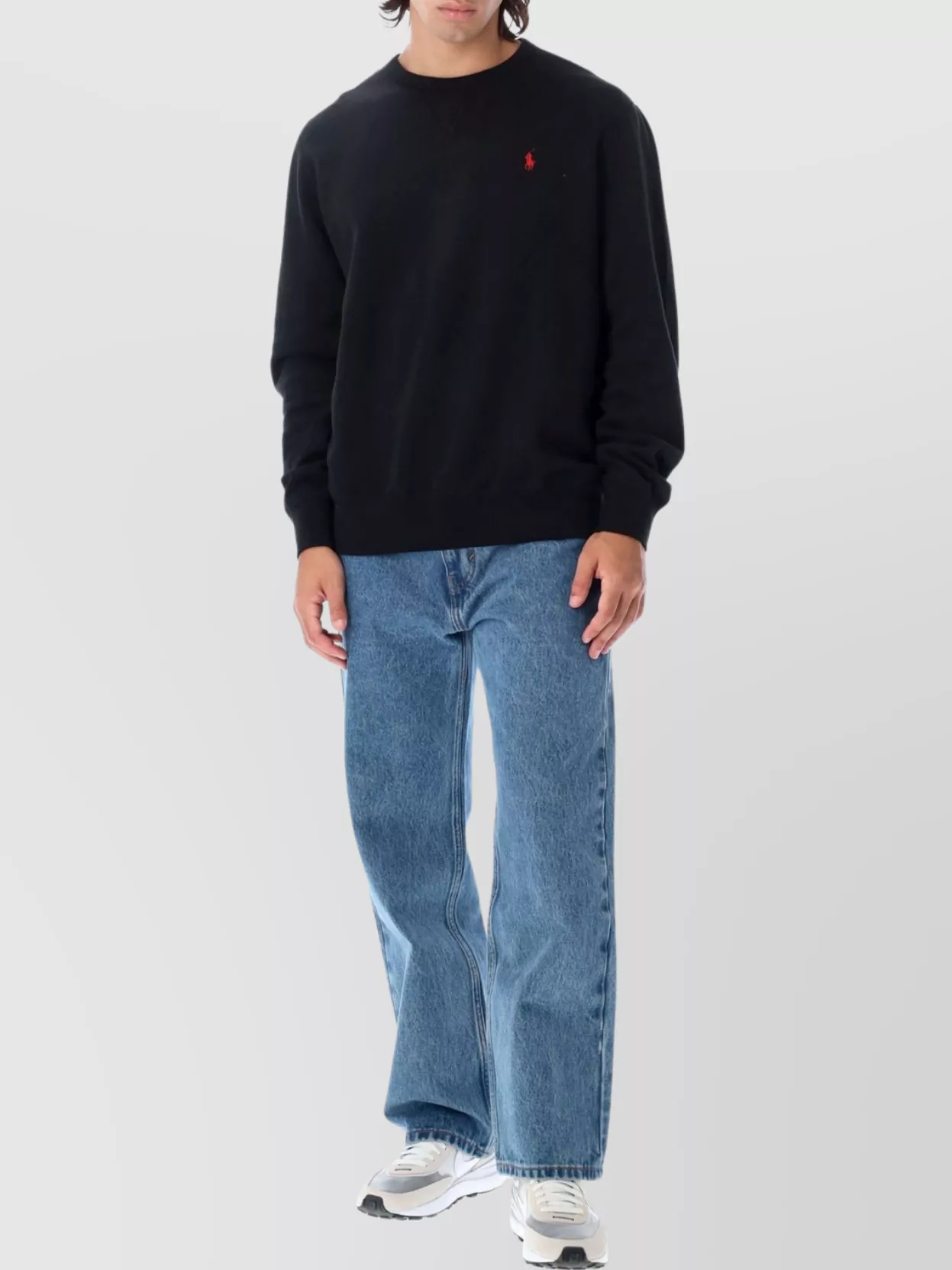 Polo Ralph Lauren Cotton Crewneck With Ribbed Hem