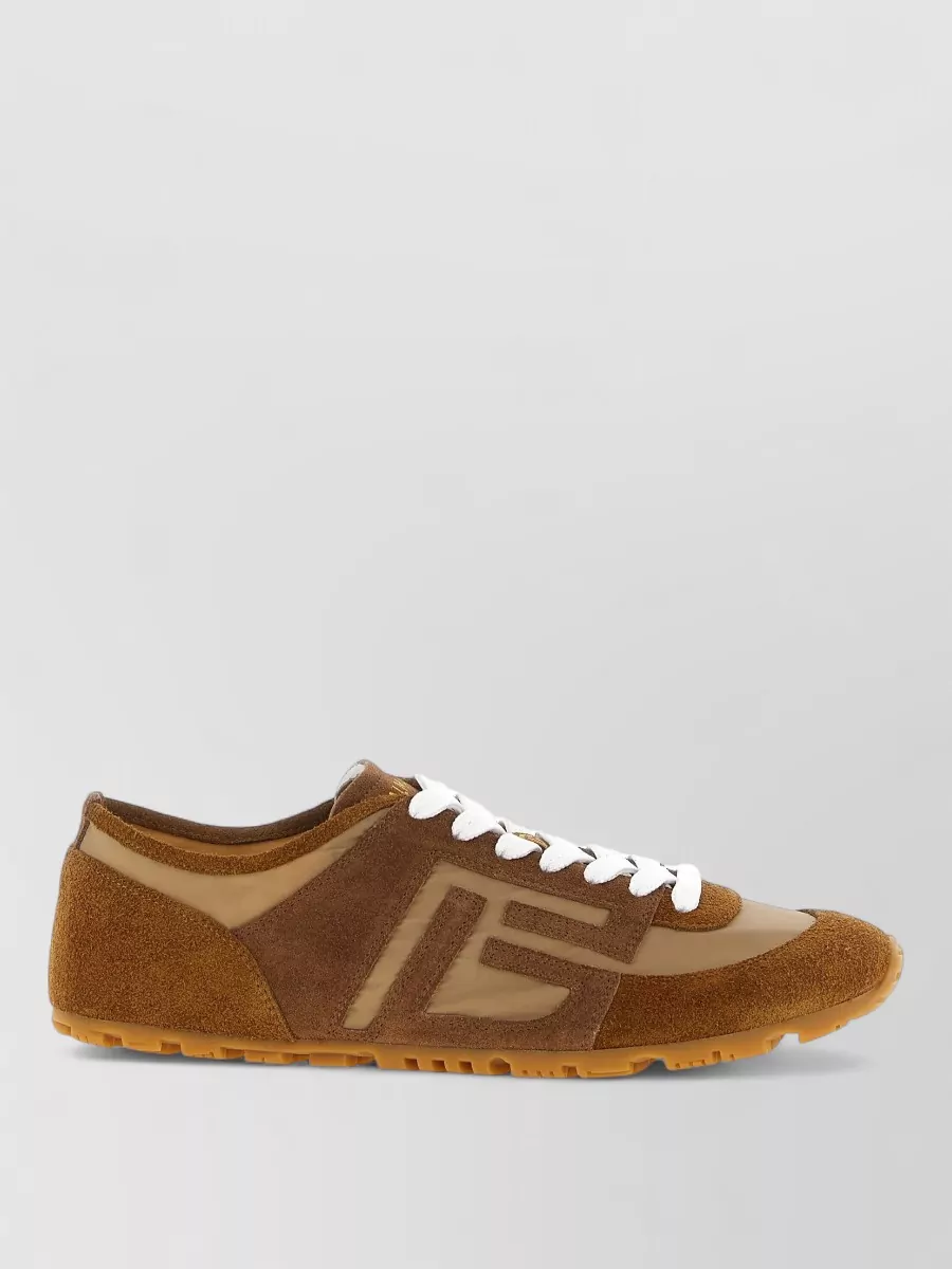Balmain Calf Leather Racer Low-Top Sneakers
