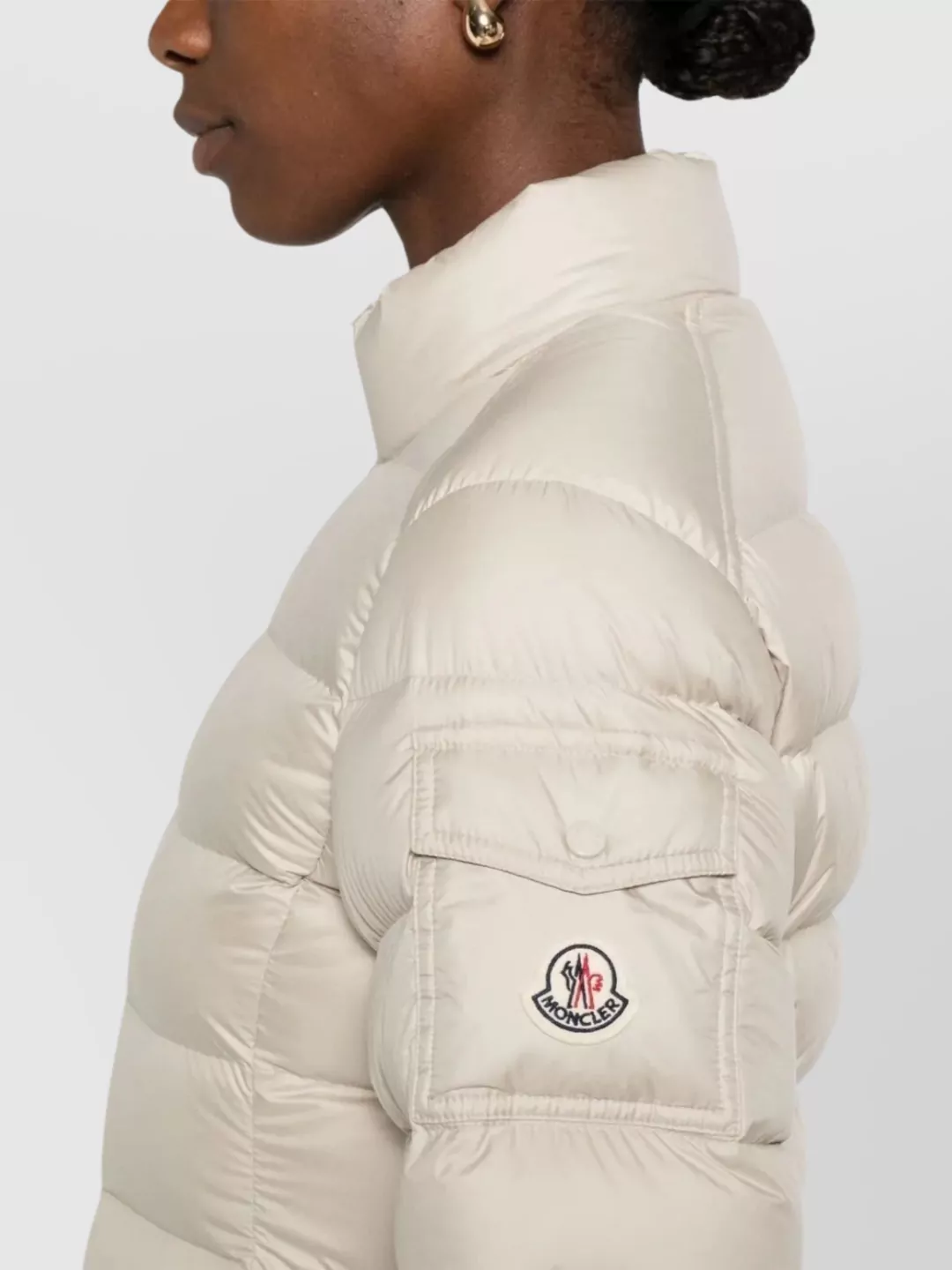 Moncler Long Puffer Coat High Collar