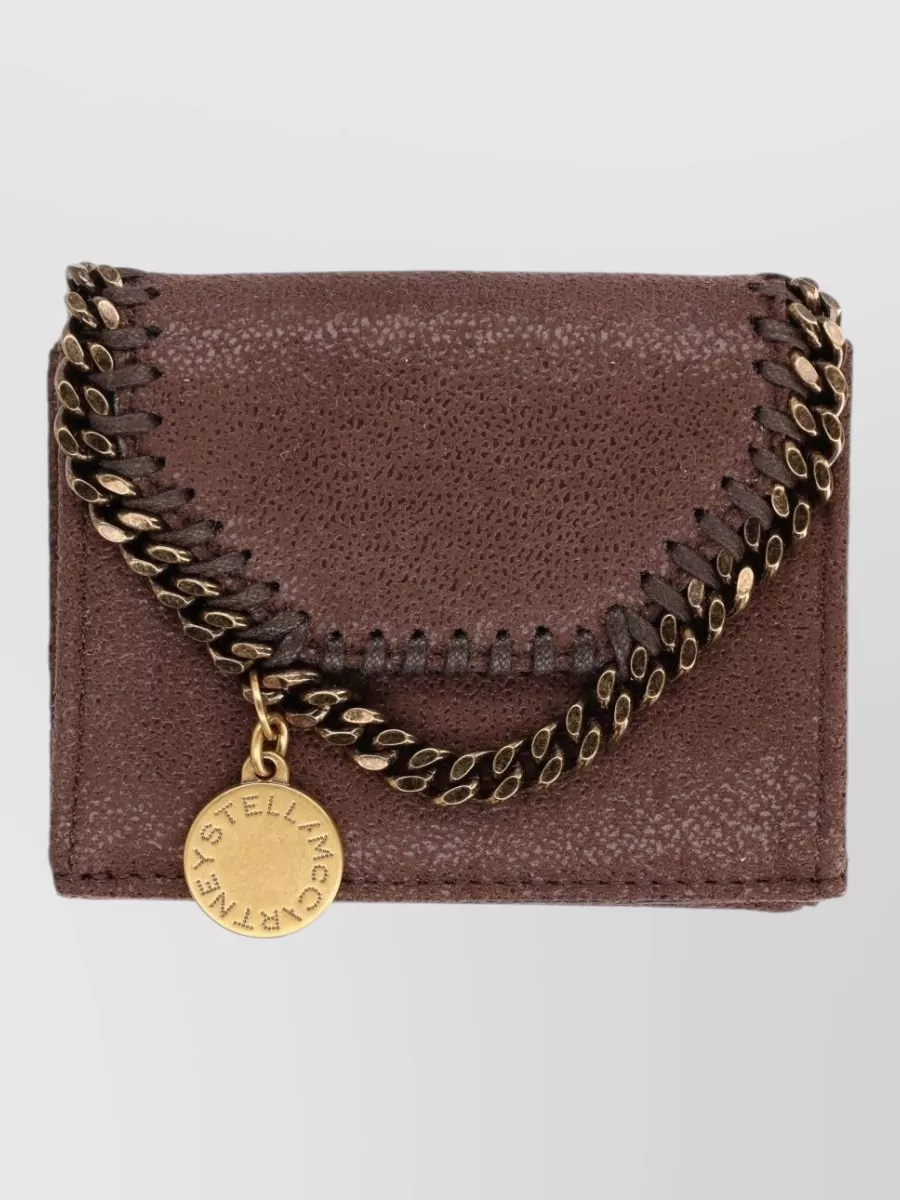 Stella Mccartney falabella chain trifold wallet