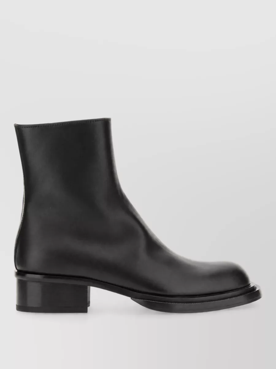 Alexander Mcqueen Leather Cuban Stack Derby Shoes