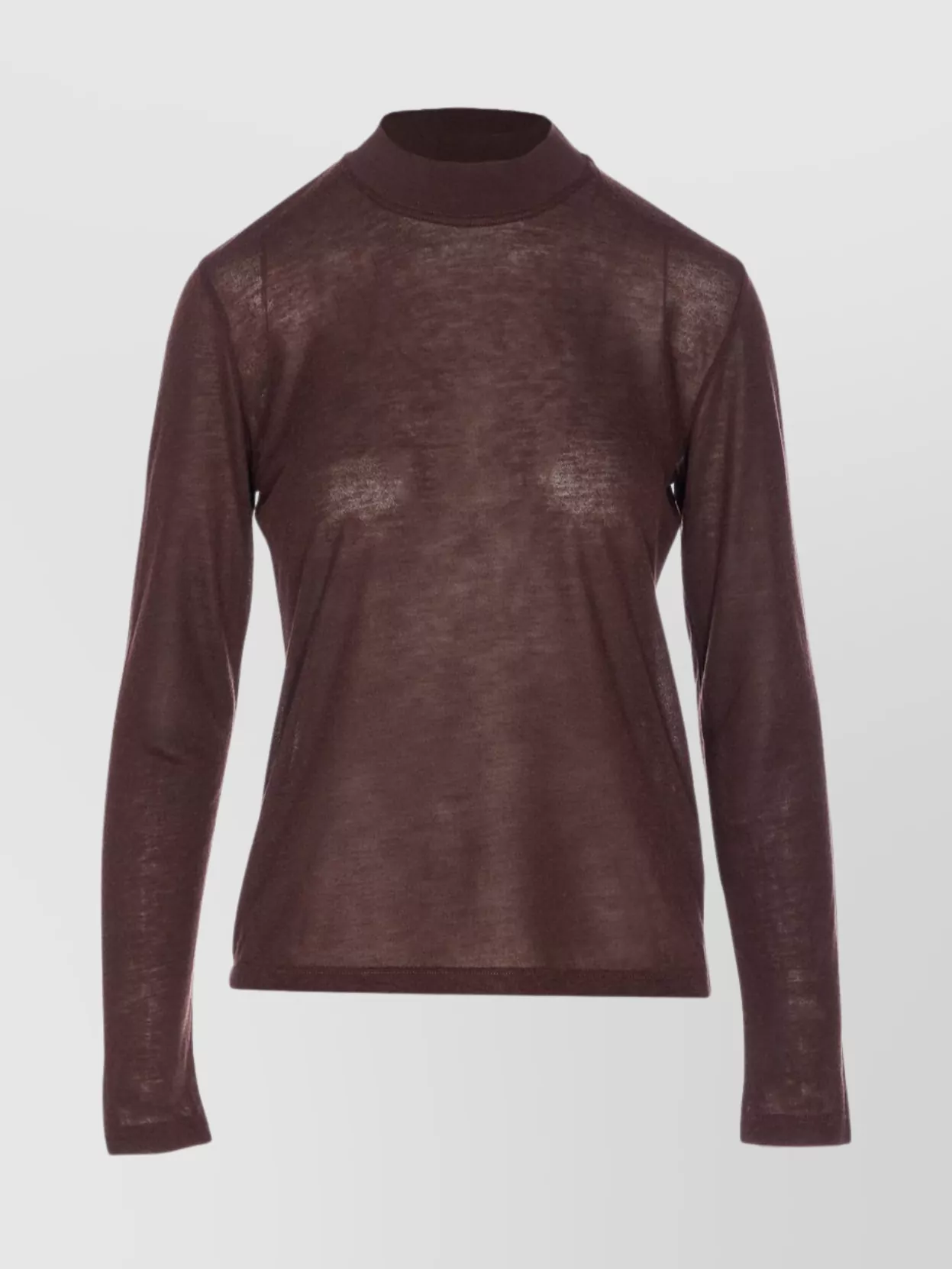 Filippa K Knitwear Crewneck Long Sleeve Mock Neck In Brown