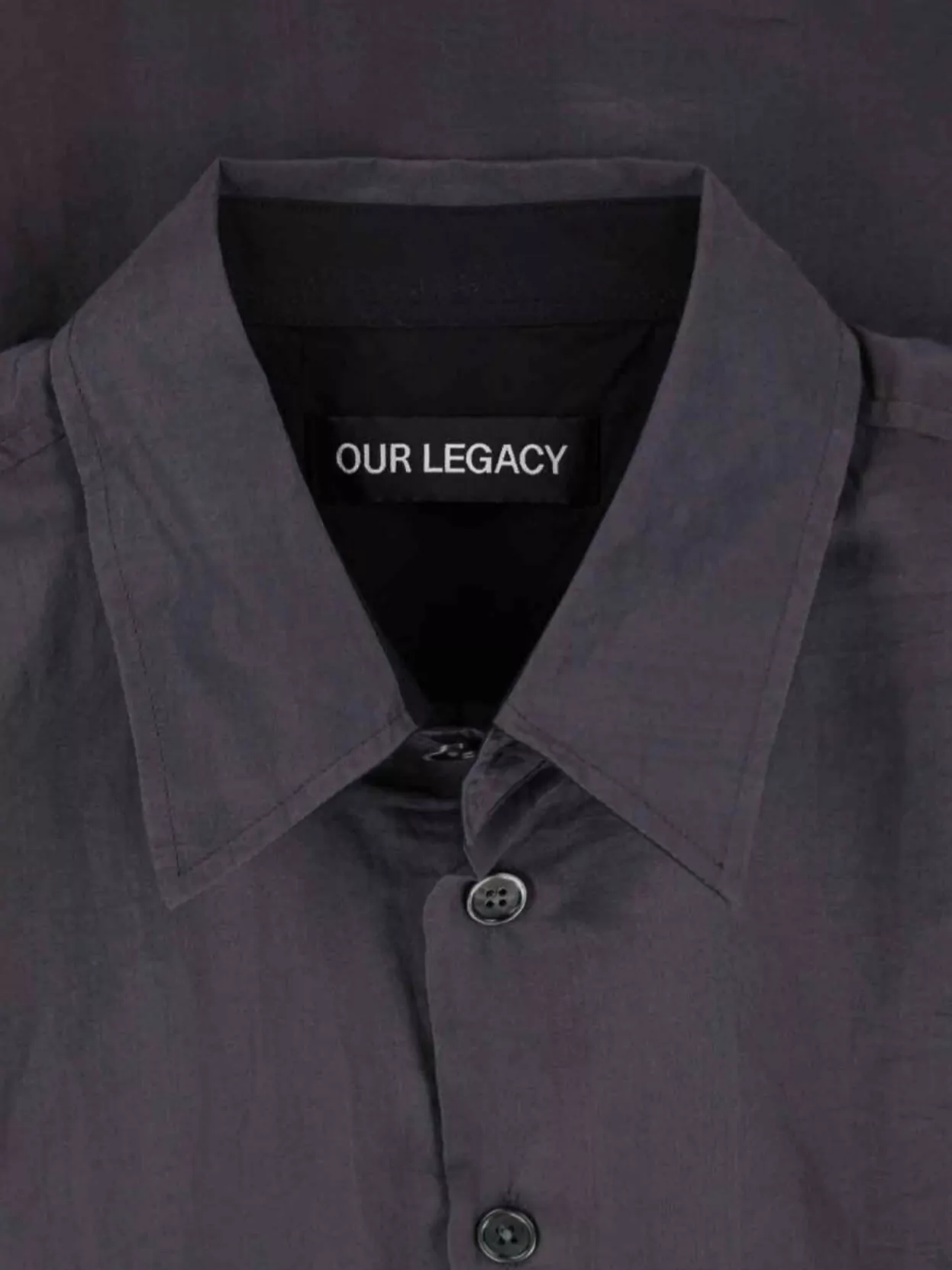 Our Legacy Collared Shirt With Back Yoke And Buttoned Cuffs