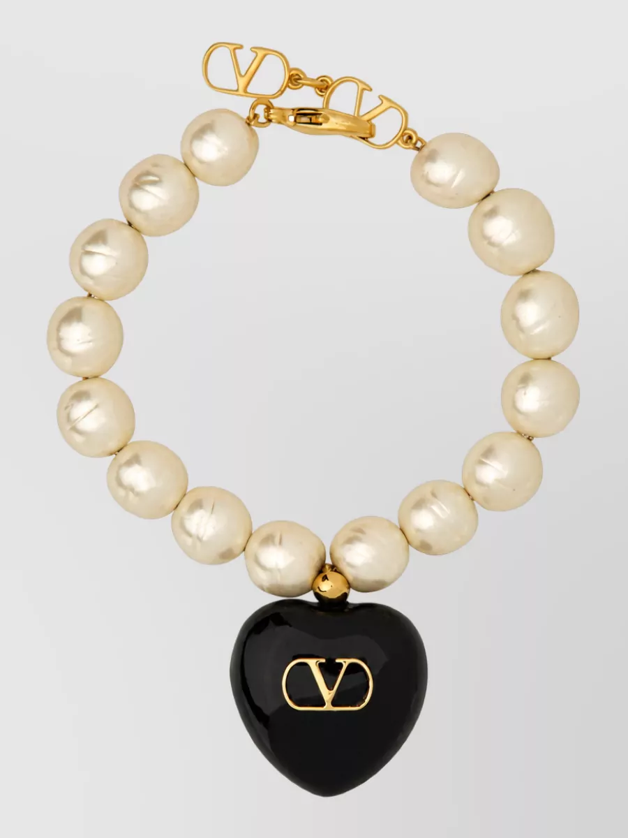 Valentino Garavani brass pendant necklace