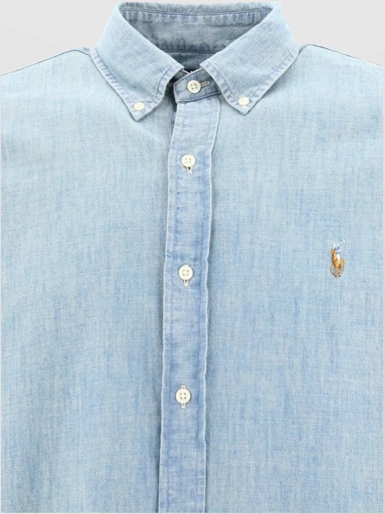 Polo Ralph Lauren Men Light Blue Logo Embroidered Shirt, Xl Luxury Shirts For Men Darveys