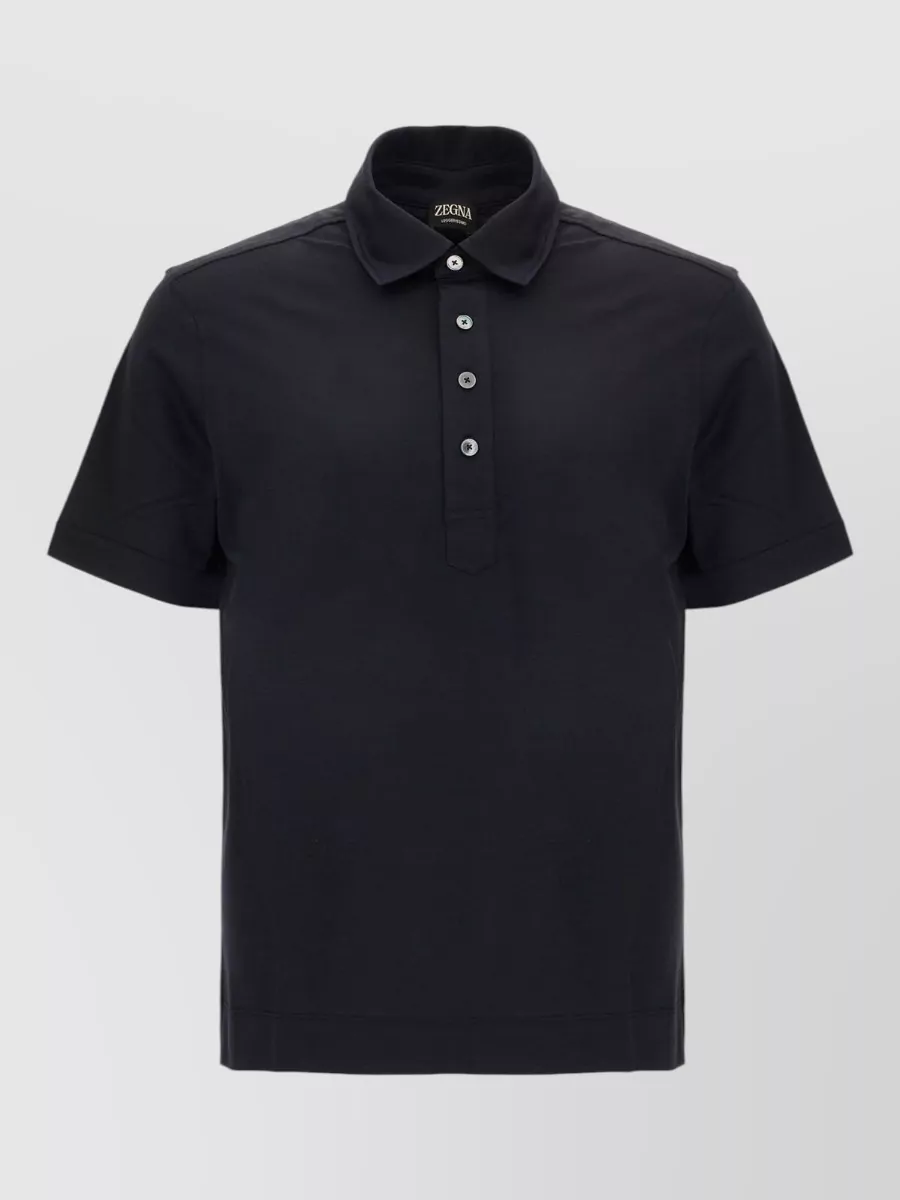 Zegna Silk Polo Shirt