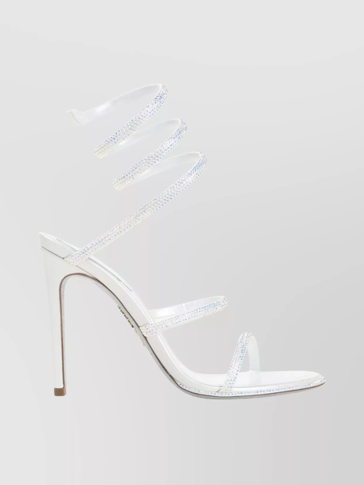 Rene Caovilla Spiral Strap Open Toe Sandals With Embellishments