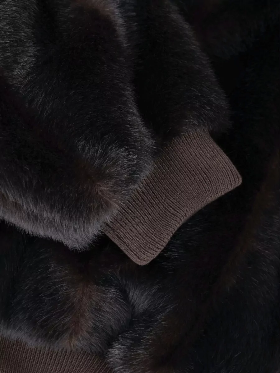 Mm6 Maison Margiela Faux Fur Jacket