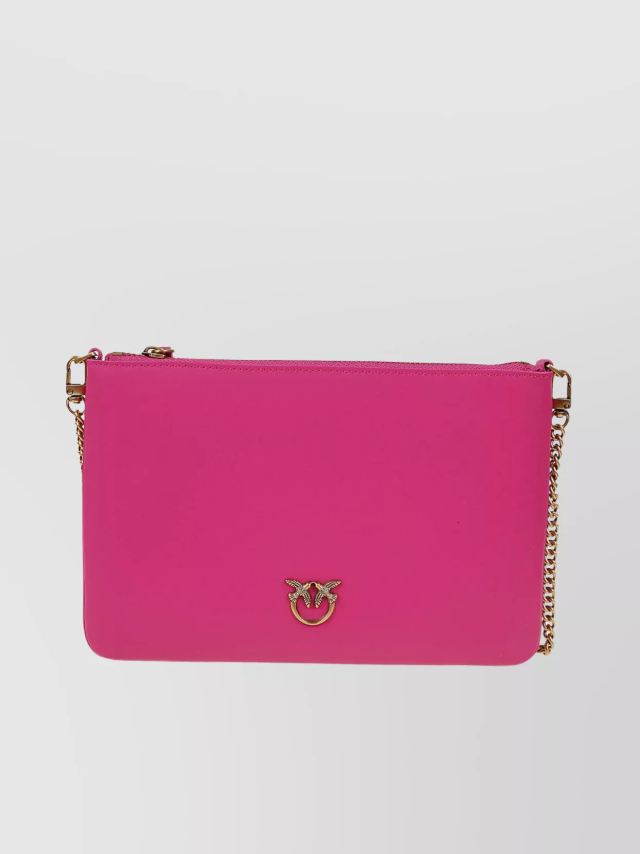 Shop Pinko Silk Touch Leather Cross-body In Pink